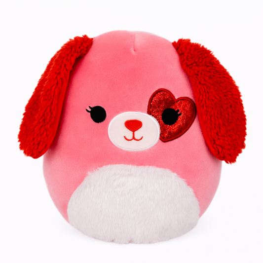 Squishmallows 12 Inch Trishelle the Dog Valentine Plush Toy