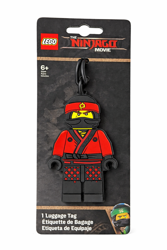 LEGO Ninjago Red Ninja Luggage Tag – Kids Travel Bag ID Tag